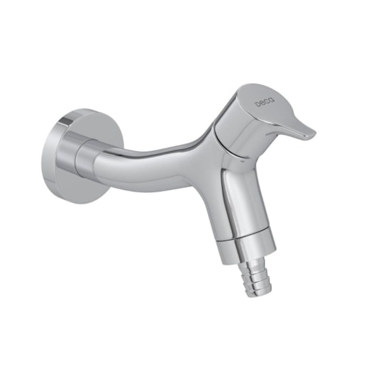 Torneira de Parede para Lavanderia Jardim e Tanque com Adaptador Mangueira Gama Cromado Deca - Imagem principal - 0f85e6ff-94b6-4c3b-a5c8-1625a122346a
