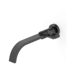 Torneira De Parede Para Lavatório Flow Preto Matte Celite