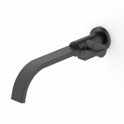 Torneira de Parede Para Lavatorio Simple Preto Matte Celite