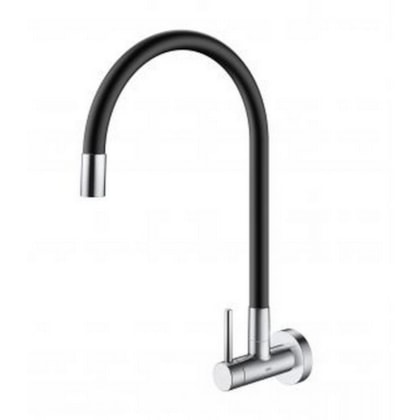 Torneira De Parede Spice Para Cozinha Cromada Preta Docol