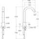 Torneira Eletrônica Para Lavatório de Mesa Corrente Continua A Pilha Bica Alta Loft Cromada Roca - 2517c9fe-d823-4993-9722-e60d2be019dc
