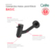 Torneira Lavatório Basic Parede Matte Black Celite - 2c6dd69e-61b2-4904-804a-ad6163496964
