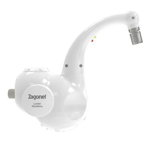Torneira Lumen Eletrônica 5500w 220v Branco Zagonel - Imagem principal - 9d45ca71-9363-4b95-a231-e3930c11fb3f