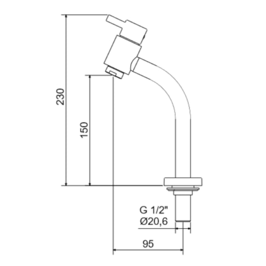 Torneira para Banheiro Balcão 1202 Minimal Classic Preto Matte Meber - Imagem principal - 3c6ffd56-15f2-4026-acb1-6898bbd17dca