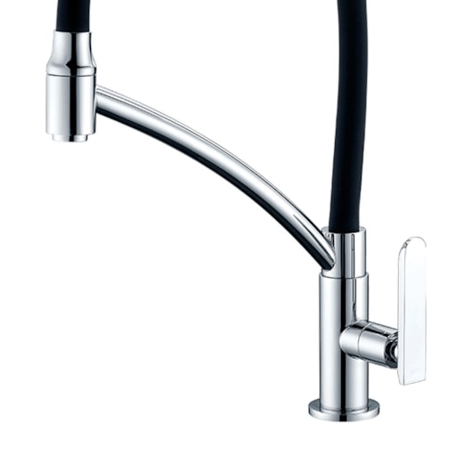 Torneira Para Cozinha De Mesa 1167 C81 Chef Preta Com Cromado Lorenzetti - Imagem principal - 848e37e4-989d-4042-9830-90e0dfd6a5bc