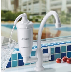 Torneira Para Cozinha De Mesa Acqua Bella Com Filtro  Branco Lorenzetti