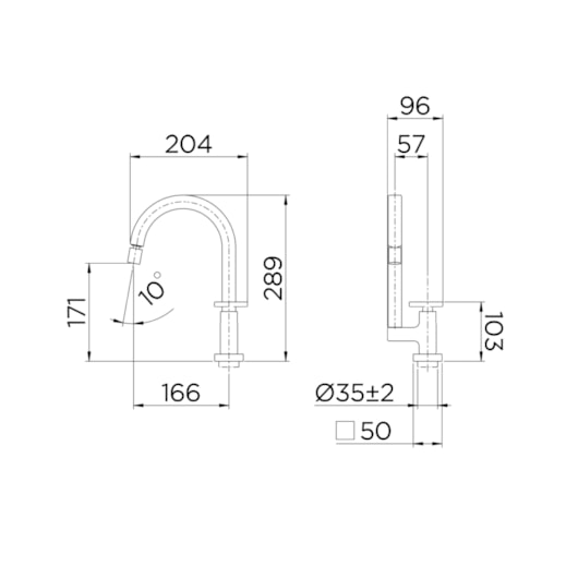 Torneira Para Cozinha De Mesa Bica Alta City Cromada Docol - Imagem principal - 5327ecc2-abaf-4a8d-8592-f05143f6aab6