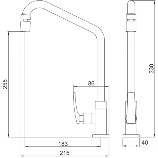 Torneira Para Cozinha De Mesa Bica Móvel Like 1167 C78 Cromada Lorenzetti - Imagem principal - 51a0203e-54c6-4e36-88e3-cbbd5659f179