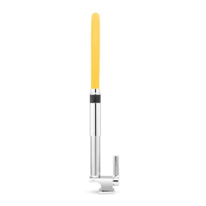 Torneira Para Cozinha De Mesa Doc Bica Alta Cromada/amarelo Docol