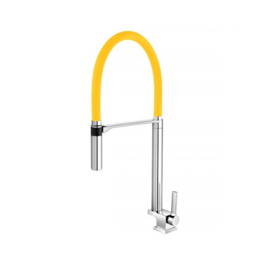 Torneira Para Cozinha De Mesa Doc Bica Alta Cromada/amarelo Docol - Imagem principal - b4517347-41ed-4298-b5a1-cc7fbaca4f2c