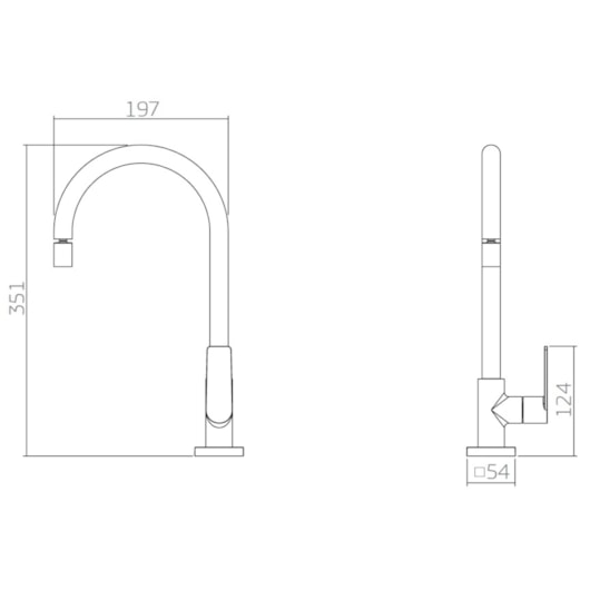 Torneira Para Cozinha De Mesa Just Bica Móvel Cromado Deca - Imagem principal - 8308262c-1e03-4292-b81c-57158ac56a13