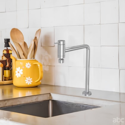 Torneira Para Cozinha De Mesa Link Bica Móvel 90° Cromada Deca