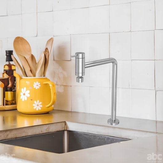 Torneira Para Cozinha De Mesa Link Bica Móvel 90° Cromada Deca - Imagem principal - 9c667228-8c4b-4d86-86cb-86d260462402