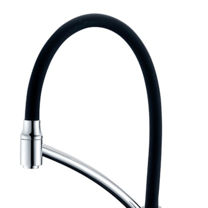 Torneira Para Cozinha De Mesa Lorenchef C81 Preto Cromada Lorenzetti