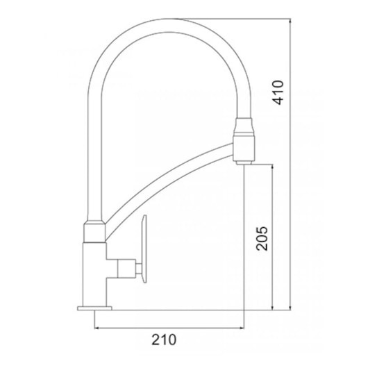 Torneira Para Cozinha De Mesa Lorenchef C81 Preto Cromada Lorenzetti - Imagem principal - 44566527-4550-4275-aa46-71f691539f2b
