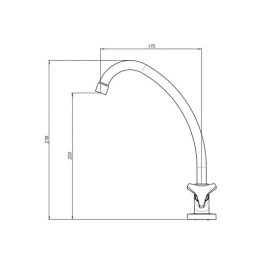 Torneira Para Cozinha De Mesa Nova Gyro Cromado Fabrimar  - Imagem principal - 8ffb3bd9-f450-4f7f-9903-666d2e89093b