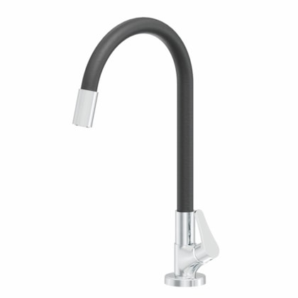 Torneira Para Cozinha De Mesa Tubo Flex Nova Exacta Cromado Fabrimar DN15