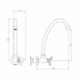 Torneira Para Cozinha De Parede 1187 15 Bj 1/4v Preto Matte Meber - 585b1a10-7855-42dc-b9ca-0a11343b9c17