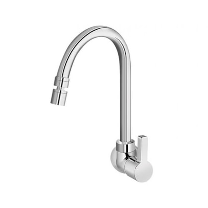 Torneira Para Cozinha De Parede Bica Alta Chess Cromada Docol