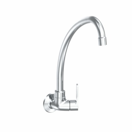 Torneira Para Cozinha De Parede Nova Exacta Cromado Fabrimar DN15