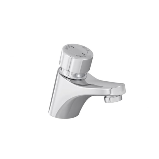 Torneira Para de Mesa para Lavatório Automática Temporizada Decamatic Bica Baixa Cromado Deca - Imagem principal - 5032ce8a-528c-4f06-a007-d8f09e0bbaf2