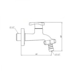 Torneira Para Jardim Nova Gyro Fabrimar