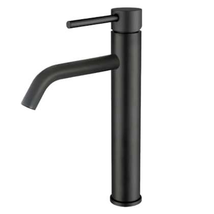 Torneira Para Lavatório Bica alta Black Matte Drop 19cm