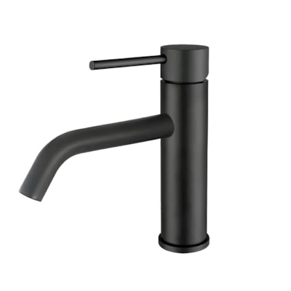 Torneira Para Lavatório Bica Baixa Black Matte Drop
