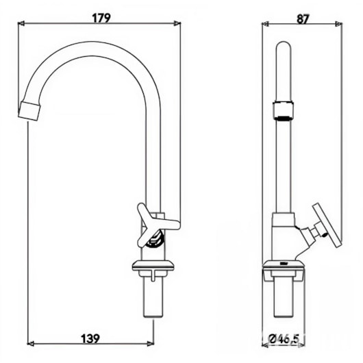 Torneira Para Lavatório De Mesa 1188 C15 1/4 Meber - Imagem principal - d6f30421-a533-4275-9a6b-a9a7f369691e