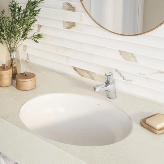 Torneira Para Lavatório De Mesa Automática Decamatic Eco Cromado Deca - Imagem principal - 077df786-e2a0-47a5-a00c-464c23355c5f