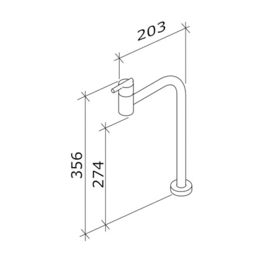 Torneira Para Lavatório De Mesa Bica Alta Gioia Cromado Fabrimar - Imagem principal - 68669a91-74ae-48ae-bc48-28a8fe71cc76