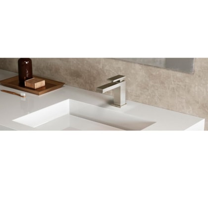 Torneira Para Lavatório De Mesa Bica Alta New Edge Cobre Escovado Docol