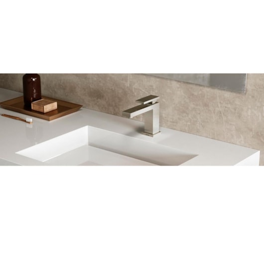 Torneira Para Lavatório De Mesa Bica Alta New Edge Cobre Escovado Docol - Imagem principal - 3c875d12-244a-4647-9f04-e578f6fbb22c