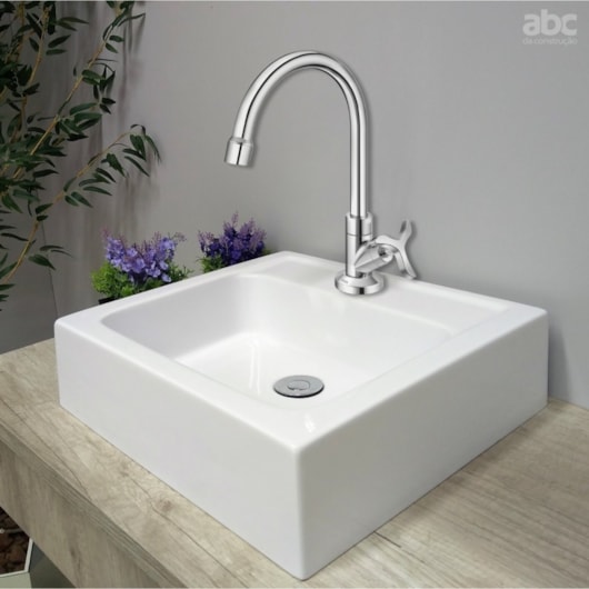 Torneira Para Lavatório De Mesa Bica Alta Nova Pertutti Cromada Docol - Imagem principal - 427877d4-7c3f-449a-bf27-e5c2a1df663c