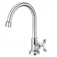 Torneira Para Lavatório De Mesa Bica Alta Nova Pertutti Cromada Docol