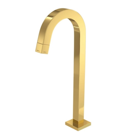 Torneira Para Lavatório De Mesa Bica Alta Tube Gold Deca - Imagem principal - 869c69dc-1d16-47d5-9f77-994b71dfffed