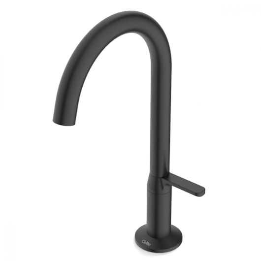 Torneira Para Lavatório De Mesa Bica Baixa Design Preto Matte Celite - Imagem principal - 032c2930-f787-4fdc-9495-5e2b296d7014