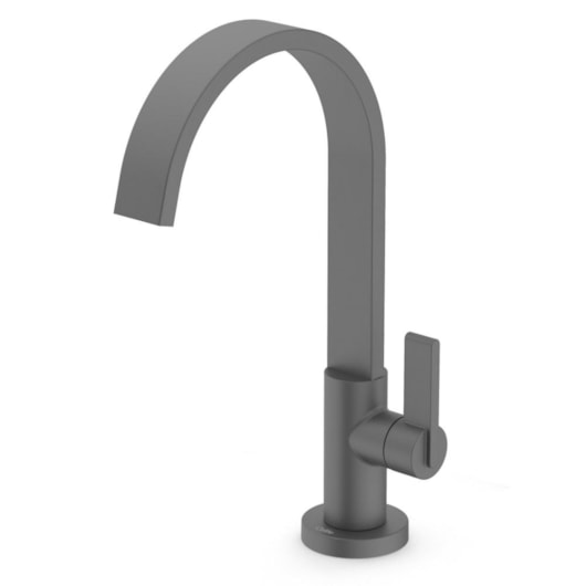 Torneira para Lavatório de Mesa Bica Baixa Grafite Simple Celite 19,4cm - Imagem principal - 8d56fc23-44fa-4471-b39a-84fa11cae4d3