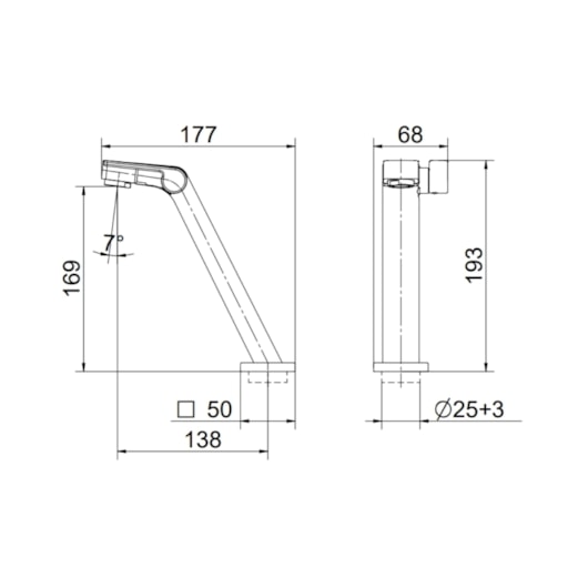 Torneira Para Lavatório De Mesa Bica Baixa Stillo Grafite Escovado Docol - Imagem principal - f0bca420-155e-4799-856f-dcff1e0e2992