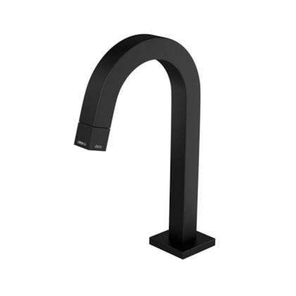 Torneira Para Lavatório De Mesa Bica Baixa Tube Black Matte Deca