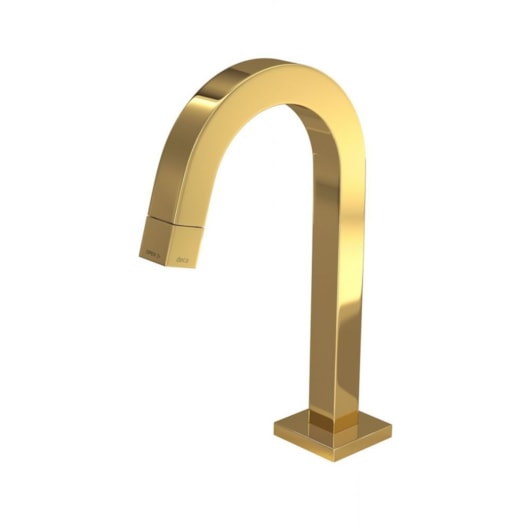 Torneira Para Lavatório De Mesa Bica Baixa Tube Gold Deca - Imagem principal - 401bf16c-27ab-4452-b725-e5fdfddf2e9b