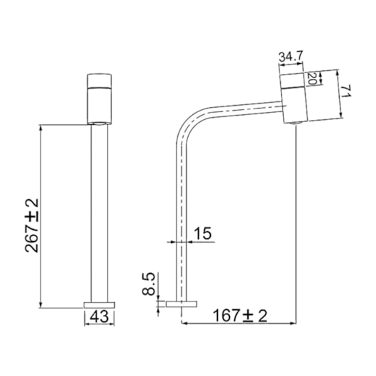 Torneira Para Lavatório De Mesa Code Bica Alta C55 Cromada Lorenzetti - Imagem principal - 098cef1b-f807-40e6-9407-094964da4f97