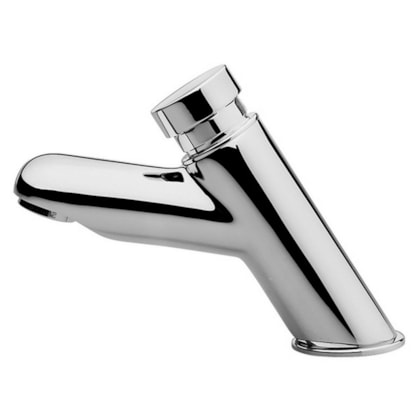 Torneira Para Lavatório De Mesa De Mesa Pressmatic 110 Leed Bica Baixa Cromada Docol