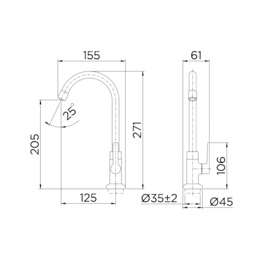 Torneira Para Lavatório De Mesa Gali Bica Alta Cromada Docol - Imagem principal - 1d222b26-60e9-40b9-8e85-03e01138a676