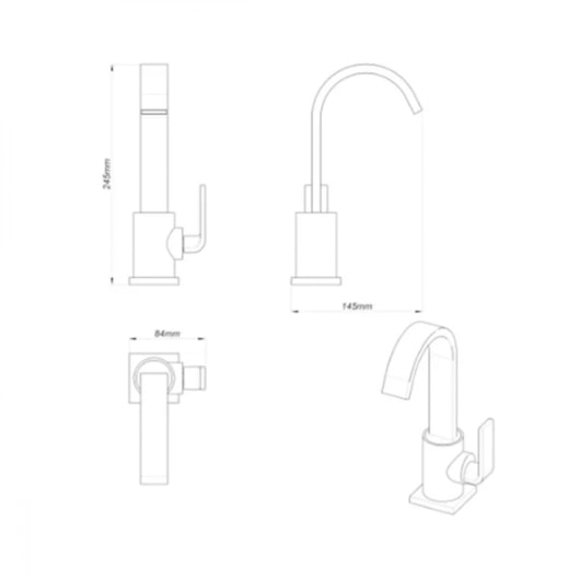 Torneira Para Lavatório De Mesa Goa Slim Cromado Fabrimar  - Imagem principal - 6c952201-22c6-4d36-b9cd-d0beab57acaa