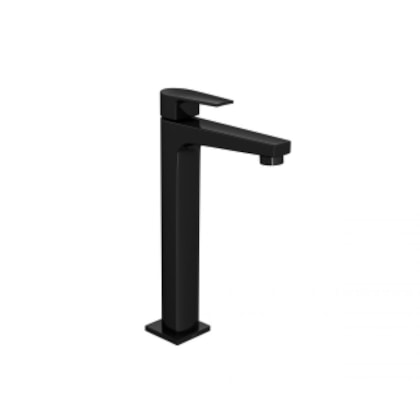 Torneira Para Lavatório De Mesa Level Bica Alta Black Noir Deca