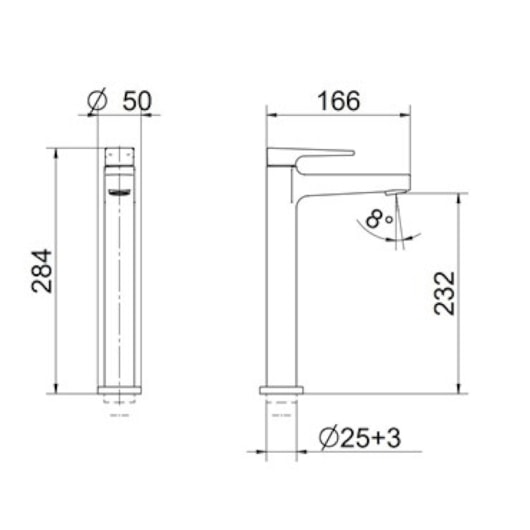 Torneira Para Lavatório De Mesa Lift Bica Alta Cromada Docol - Imagem principal - 69034b90-2124-4526-8ebf-a00129bfc088