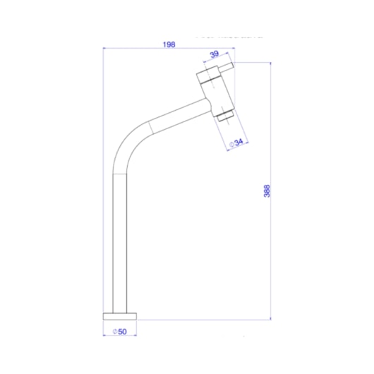 Torneira Para Lavatório De Mesa Link Bica Alta 1198 Cromada Deca - Imagem principal - defd3f78-9d0f-49d8-adc3-f35ccd552ded