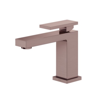 Torneira Para Lavatório De Mesa New Edge Bica Baixa Cobre Escovado Docol