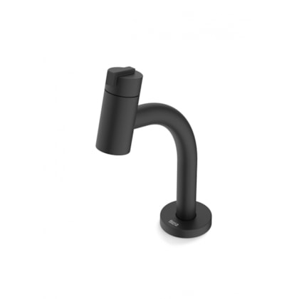 Torneira Para Lavatório De Mesa New Singles Bica Baixa Preto Matte Roca